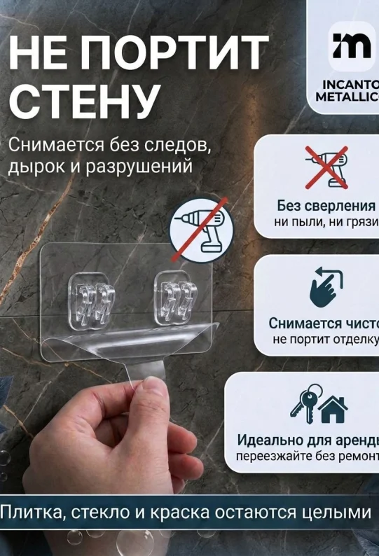 Крючки для крепления, настенные, 4 шт, для крепление картин, сантехники