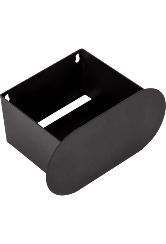 Полка для ванной настенная черная металлическая 20 x 10 x 10 см, для шампуней и косметики