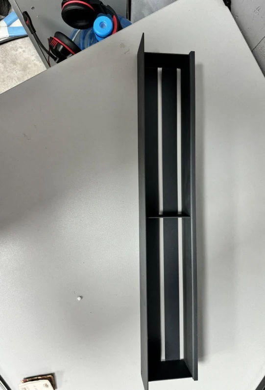 Полка для кухни настенная серая металлическая 66 x 8 x 10 см, для специй